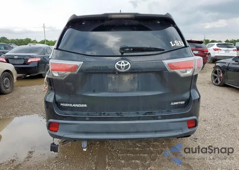 2015 Toyota Highlander Limited from USA, damaged, VIN 5TDYKRFH0FS066035